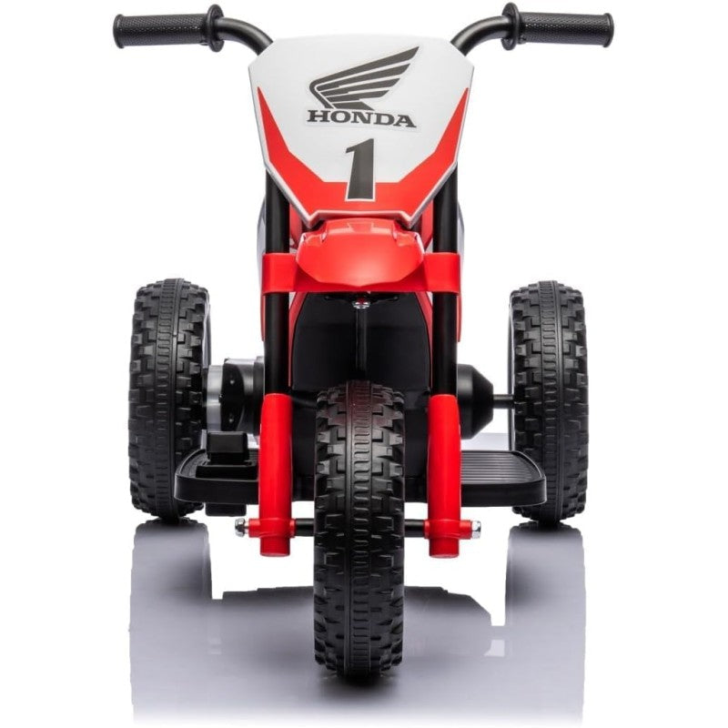 Moto Elettrica per bambini Trimoto Mini Cross Honda CRF450L - Mini Moto Triciclo 6 Volt con 3 Ruote e Suoni integrati – Variante Rosso