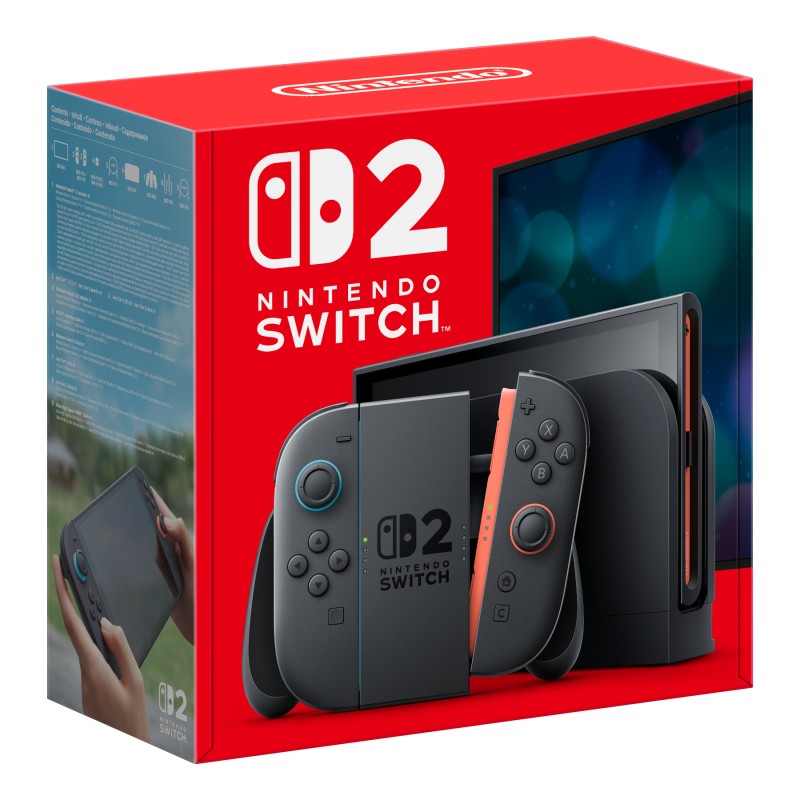 Nintendo Switch 2 console da gioco portatile 20,1 cm (7.9") 256 GB Touch screen Wi-Fi Nero GARANZIA ITALIA