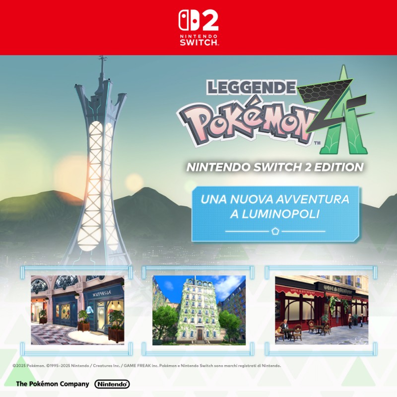 Nintendo Switch 2 + Leggende Pokemon Z-a 256 GB Touch screen Wi-Fi Nero