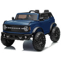 NUOVA Ford Bronco 24V Maxi Suv Fuoristrada 2 Posti Auto Elettrica per Bambini con Telecomando RUOTE GOMMA EVA-0995 – Variante Blu