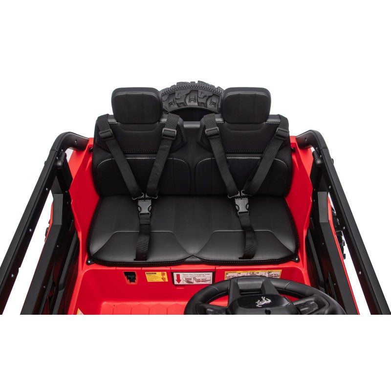 NUOVA Ford Bronco 24V Maxi Suv Fuoristrada 2 Posti Auto Elettrica per Bambini con Telecomando RUOTE GOMMA EVA-0995 – Variante Rosso