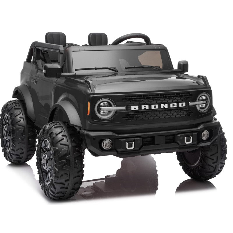 NUOVA Ford Bronco 24V Maxi Suv Fuoristrada 2 Posti Auto Elettrica per Bambini con Telecomando RUOTE GOMMA EVA-0995 – Variante Nero