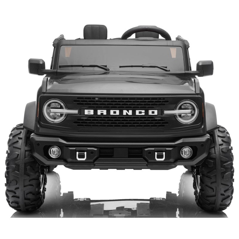 NUOVA Ford Bronco 24V Maxi Suv Fuoristrada 2 Posti Auto Elettrica per Bambini con Telecomando RUOTE GOMMA EVA-0995 – Variante Nero