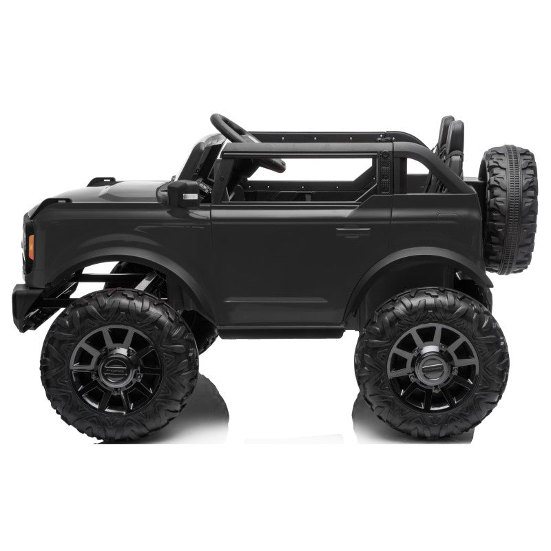 NUOVA Ford Bronco 24V Maxi Suv Fuoristrada 2 Posti Auto Elettrica per Bambini con Telecomando RUOTE GOMMA EVA-0995 – Variante Nero