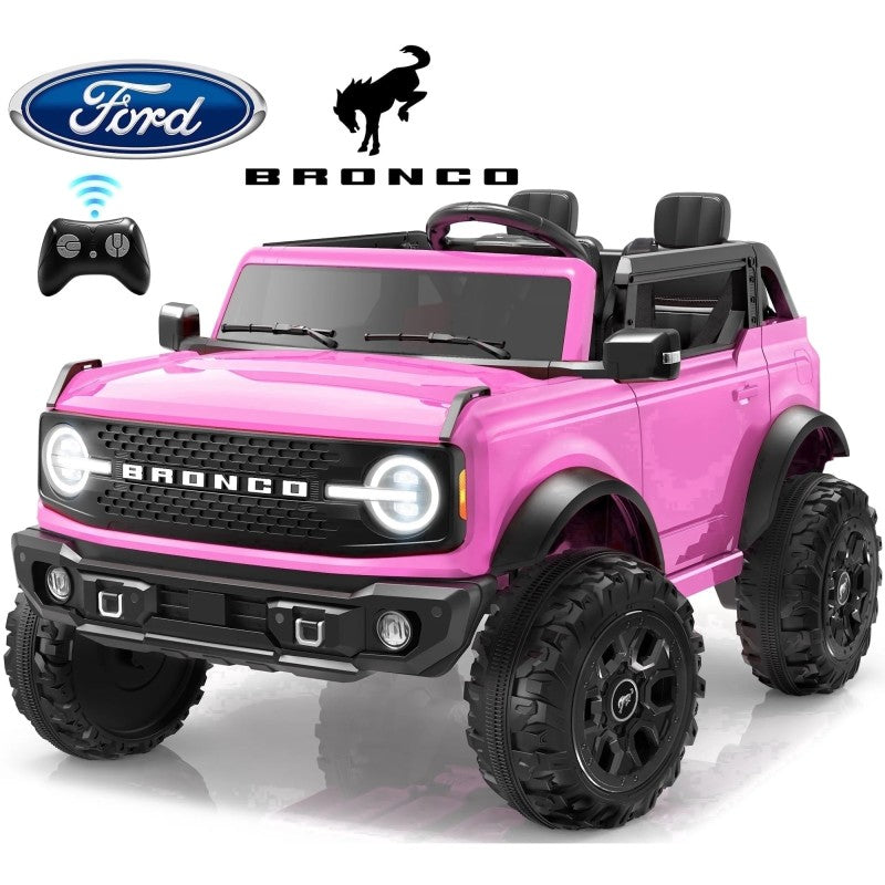 NUOVA Ford Bronco 24V Maxi Suv Fuoristrada 2 Posti Auto Macchina Elettrica per Bambini con Telecomando 0995 – Variante Rosa