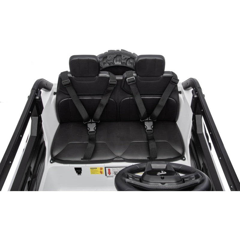 NUOVA Ford Bronco 24V Maxi Suv Fuoristrada 2 Posti Auto Macchina Elettrica per Bambini con Telecomando 0995 – Variante Bianco