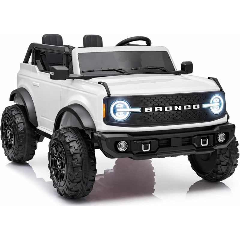 NUOVA Ford Bronco 24V Maxi Suv Fuoristrada 2 Posti Auto Macchina Elettrica per Bambini con Telecomando 0995 – Variante Bianco