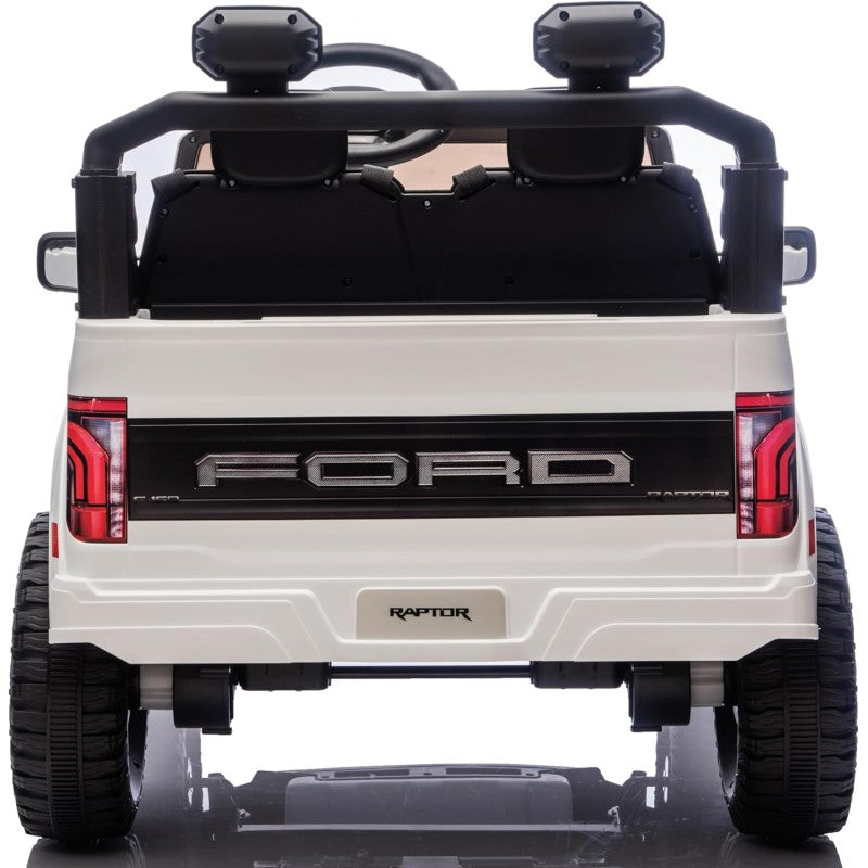 Nuovo Ford F150 Raptor 24V Auto Elettrica Macchina per Bambini Maxi Fuoristrada 2 Posti con Telecomando – Variante Bianco