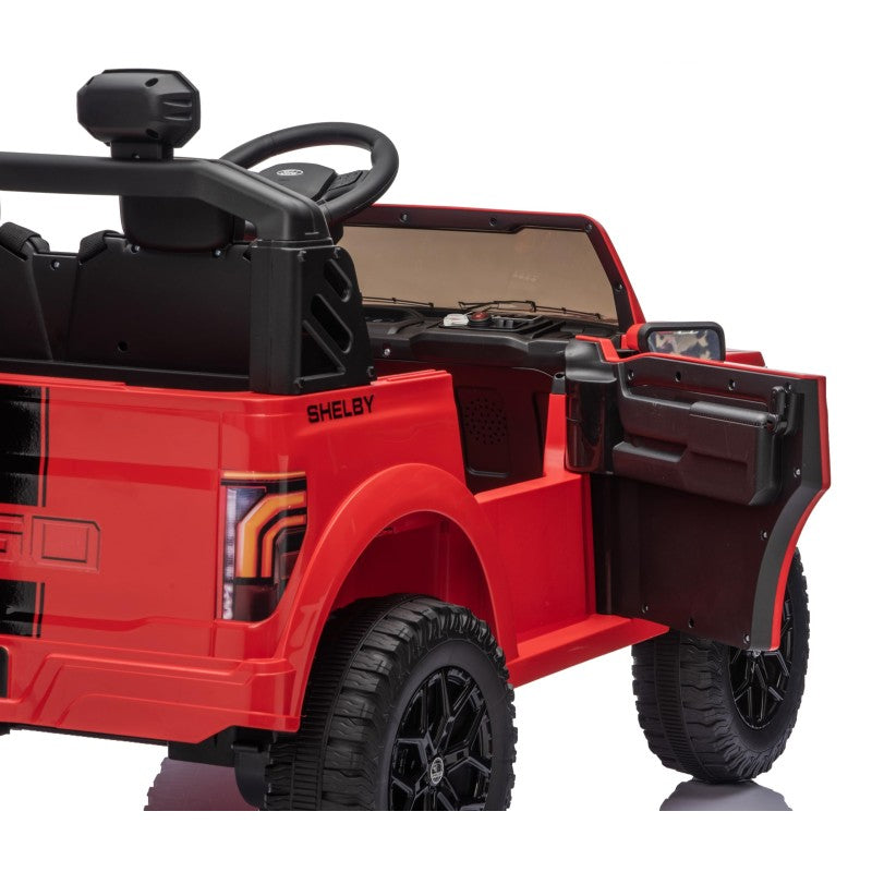 Nuovo Ford F150 Raptor 24V Auto Elettrica Macchina per Bambini Maxi Fuoristrada 2 Posti con Telecomando – Variante Rosso Shelby
