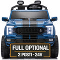 Nuovo Ford F150 Raptor 24V Auto Elettrica Macchina per Bambini Maxi Fuoristrada 2 Posti con Telecomando – Variante Blu Shelby