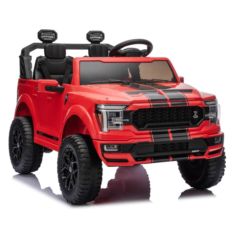Nuovo Ford F150 Raptor 24V Auto Elettrica Macchina per Bambini Maxi Fuoristrada 2 Posti con Telecomando – Variante Rosso Shelby