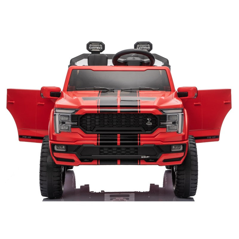 Nuovo Ford F150 Raptor 24V Auto Elettrica Macchina per Bambini Maxi Fuoristrada 2 Posti con Telecomando – Variante Rosso Shelby