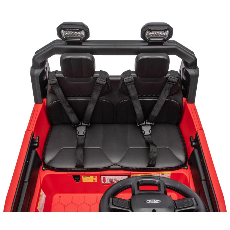Nuovo Ford F150 Raptor 24V Auto Elettrica Macchina per Bambini Maxi Fuoristrada 2 Posti con Telecomando – Variante Rosso Shelby