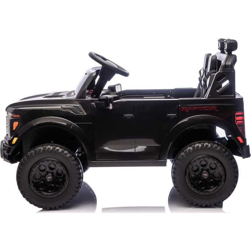 Nuovo Ford F150 Raptor 24V Auto Elettrica Macchina per Bambini Maxi Fuoristrada 2 Posti con Telecomando – Variante Nero
