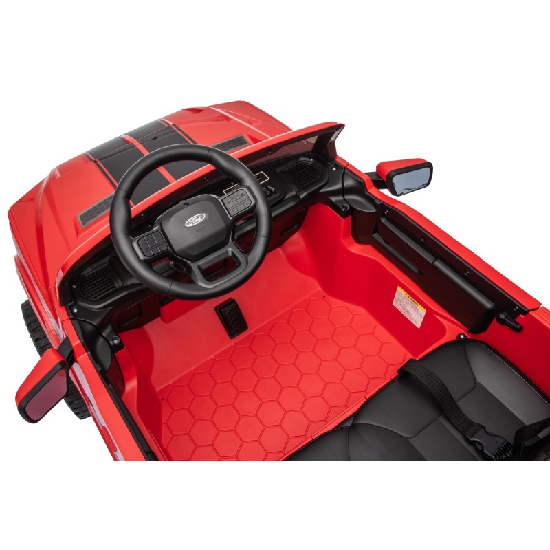 Nuovo Ford F150 Raptor 24V Auto Elettrica Macchina per Bambini Maxi Fuoristrada 2 Posti con Telecomando – Variante Rosso Shelby