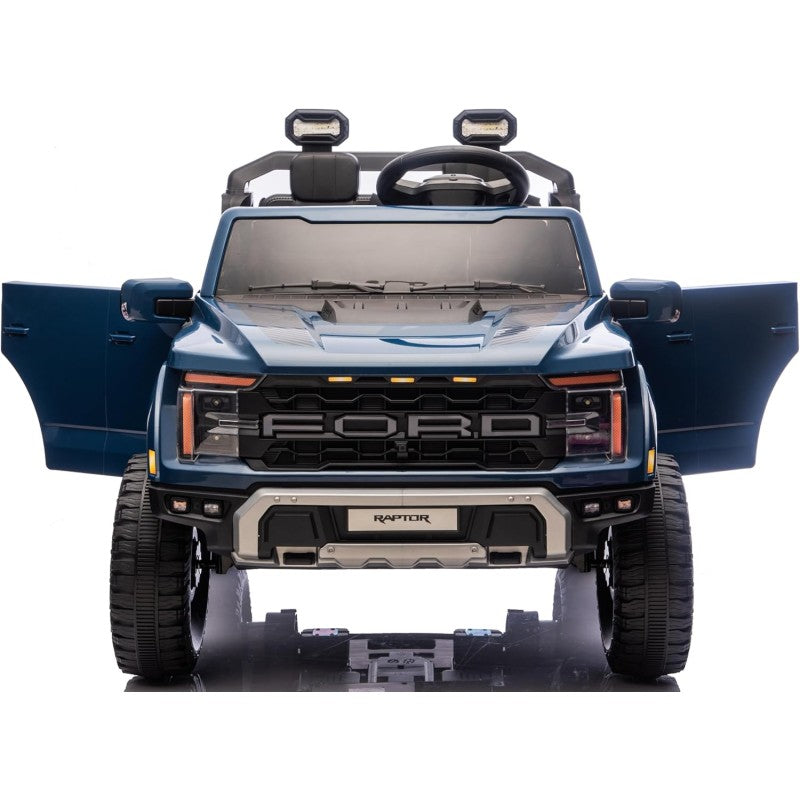 Nuovo Ford F150 Raptor 24V Auto Elettrica Macchina per Bambini Maxi Fuoristrada 2 Posti con Telecomando – Variante Blu