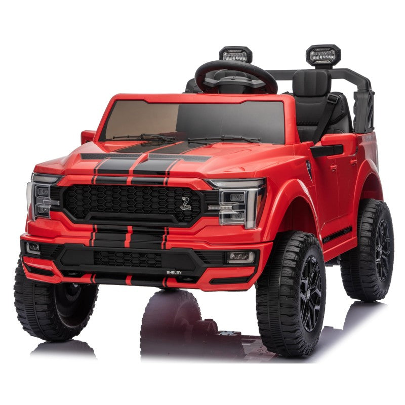 Nuovo Ford F150 Raptor 24V Auto Elettrica Macchina per Bambini Maxi Fuoristrada 2 Posti con Telecomando – Variante Rosso Shelby