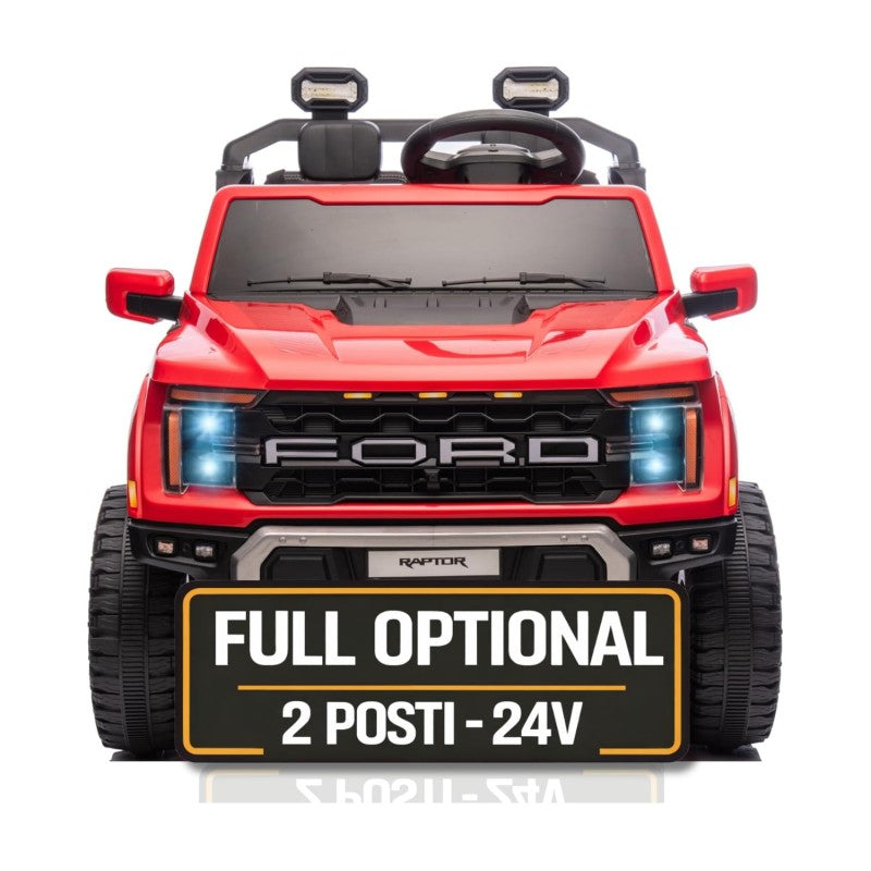Nuovo Ford F150 Raptor 24V Auto Elettrica Macchina per Bambini Maxi Fuoristrada 2 Posti con Telecomando