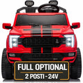 Nuovo Ford F150 Raptor 24V Auto Elettrica Macchina per Bambini Maxi Fuoristrada 2 Posti con Telecomando – Variante Rosso Shelby