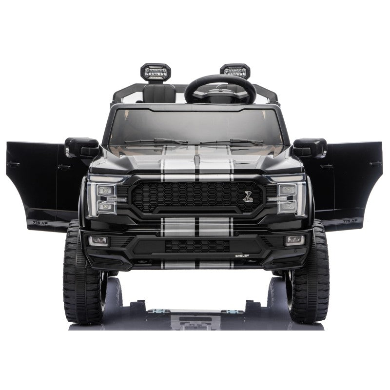 Nuovo Ford F150 Raptor 24V Auto Elettrica Macchina per Bambini Maxi Fuoristrada 2 Posti con Telecomando – Variante Nero Shelby