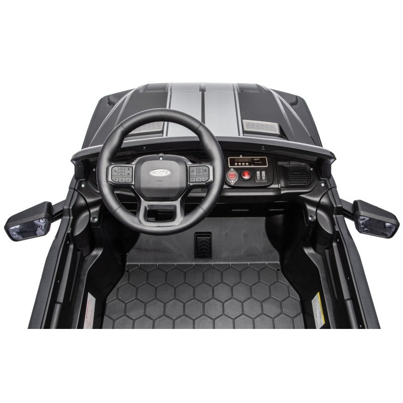 Nuovo Ford F150 Raptor 24V Auto Elettrica Macchina per Bambini Maxi Fuoristrada 2 Posti con Telecomando – Variante Nero Shelby