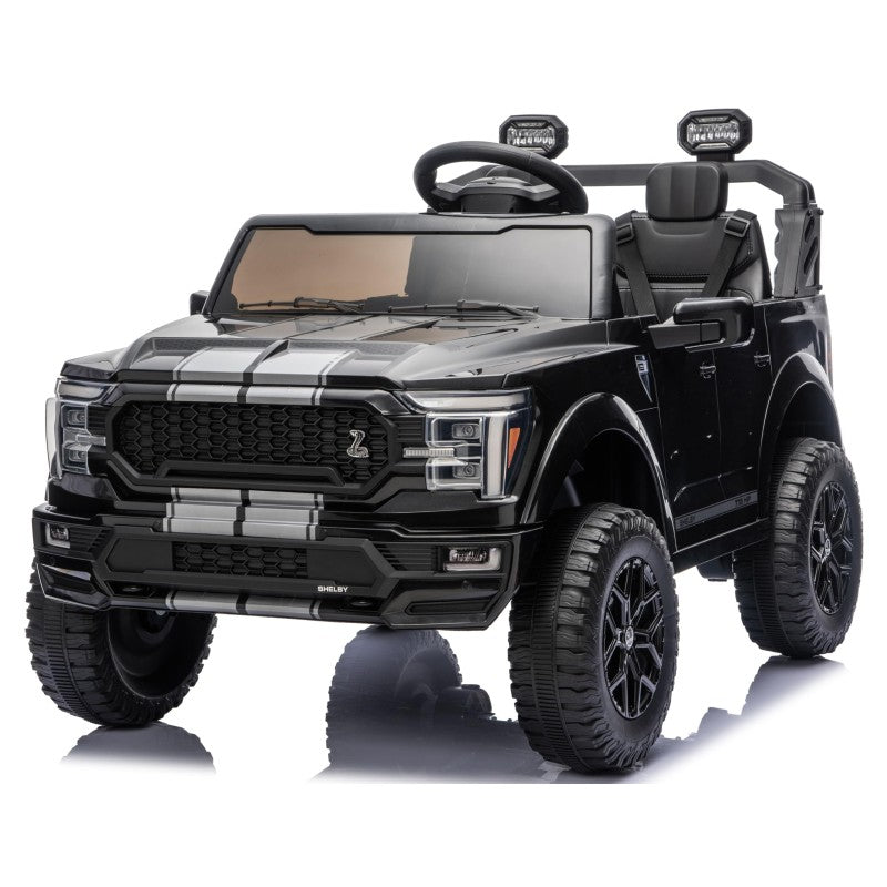 Nuovo Ford F150 Raptor 24V Auto Elettrica Macchina per Bambini Maxi Fuoristrada 2 Posti con Telecomando – Variante Nero Shelby