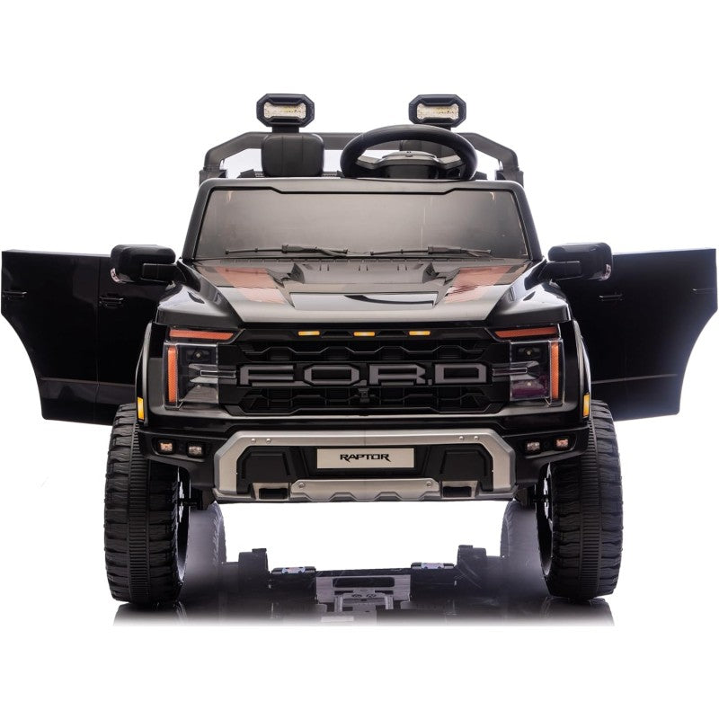 Nuovo Ford F150 Raptor 24V Auto Elettrica Macchina per Bambini Maxi Fuoristrada 2 Posti con Telecomando – Variante Nero