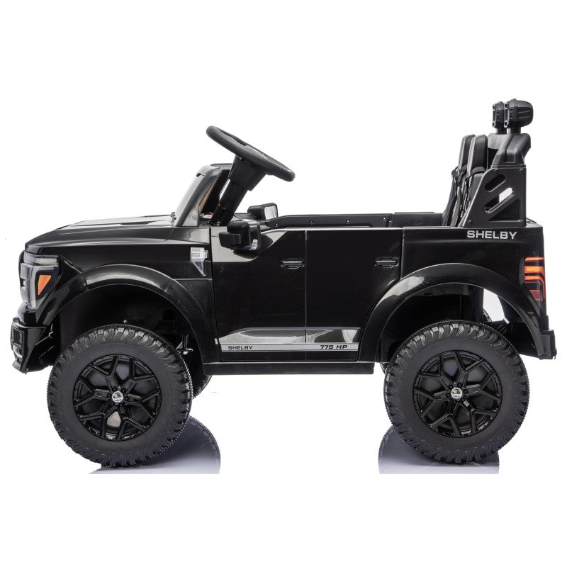 Nuovo Ford F150 Raptor 24V Auto Elettrica Macchina per Bambini Maxi Fuoristrada 2 Posti con Telecomando – Variante Nero Shelby