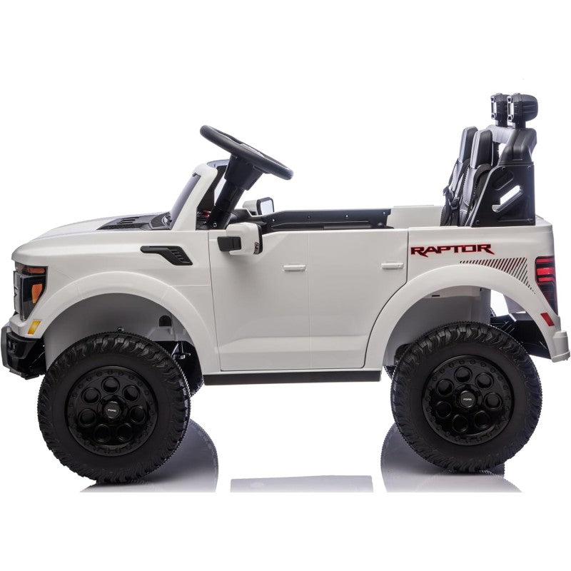 Nuovo Ford F150 Raptor 24V Auto Elettrica Macchina per Bambini Maxi Fuoristrada 2 Posti con Telecomando – Variante Bianco