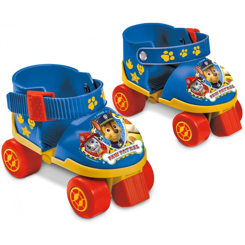 Pattini 4 Ruote Regolabili + Ginocchiere e Gomitiere Paw Patrol 22-29 Mondo 28312