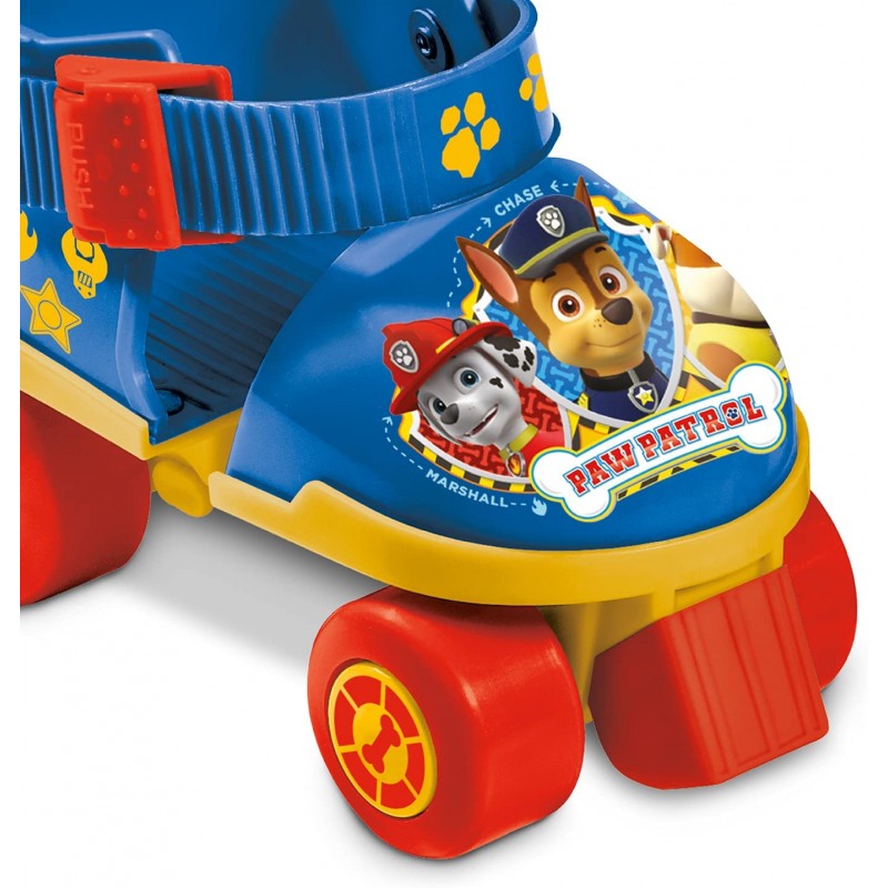 Pattini 4 Ruote Regolabili + Ginocchiere e Gomitiere Paw Patrol 22-29 Mondo 28312