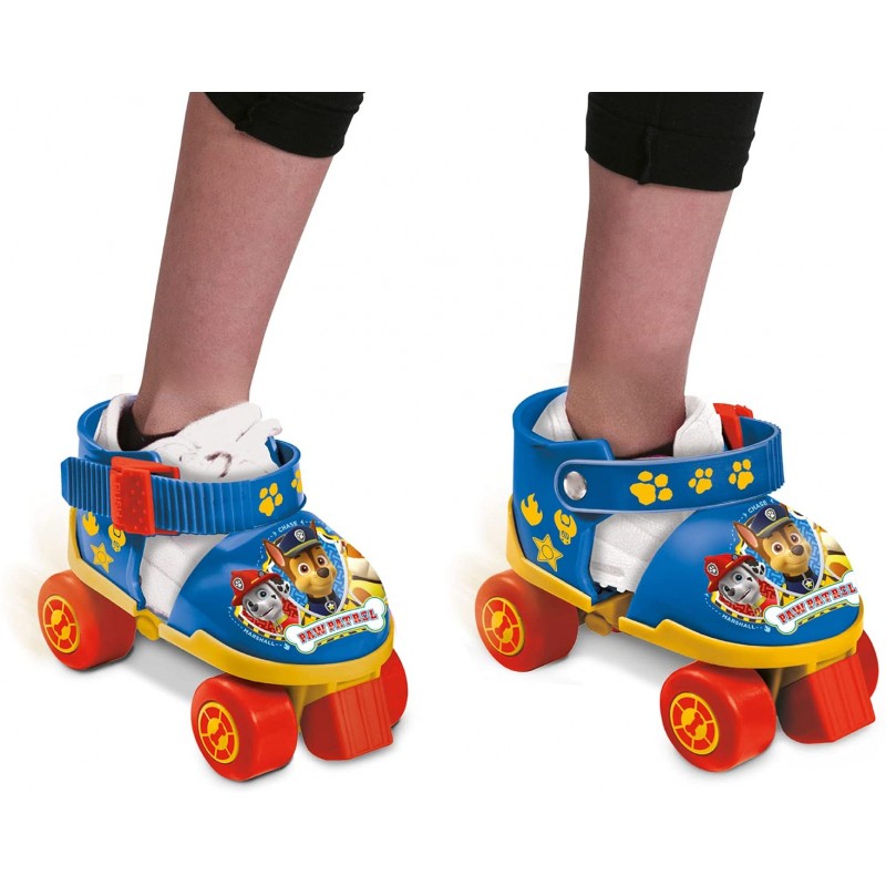 Pattini 4 Ruote Regolabili + Ginocchiere e Gomitiere Paw Patrol 22-29 Mondo 28312