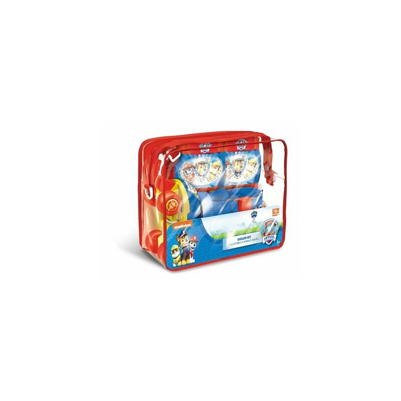 Pattini 4 Ruote Regolabili + Ginocchiere e Gomitiere Paw Patrol 22-29 Mondo 28312
