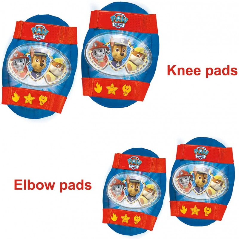 Pattini 4 Ruote Regolabili + Ginocchiere e Gomitiere Paw Patrol 22-29 Mondo 28312