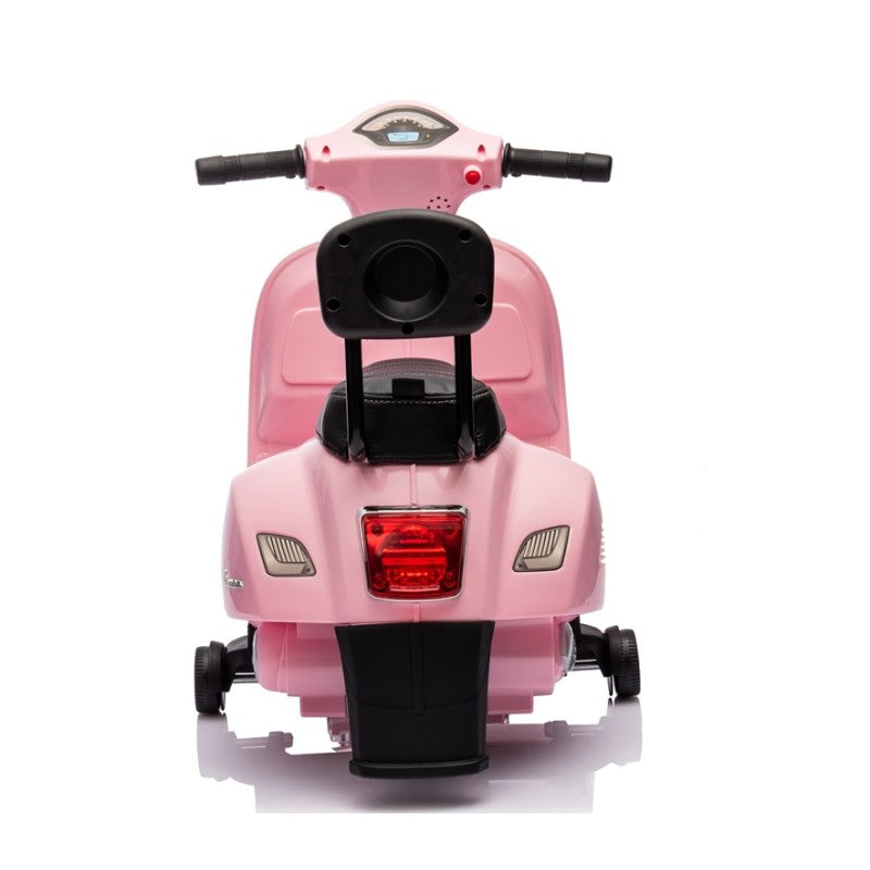 Piaggio Mini Vespa GTS Elettrica per Bambini con Sedile in Pelle Batteria 6Volt – Variante Rosa