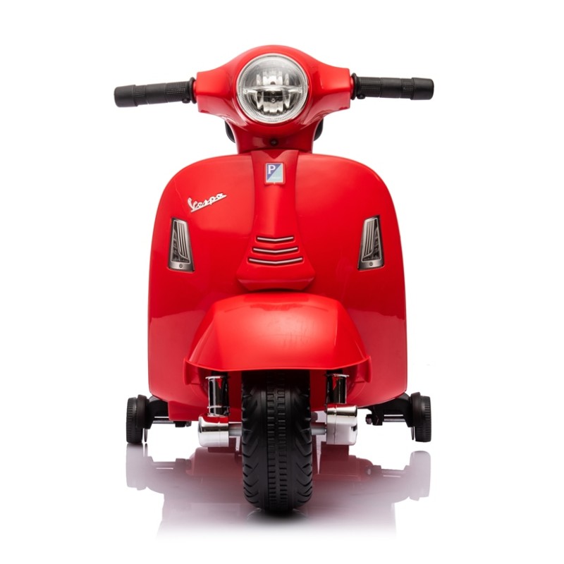 Piaggio Mini Vespa GTS Elettrica per Bambini con Sedile in Pelle Batteria 6Volt – Variante Rosso