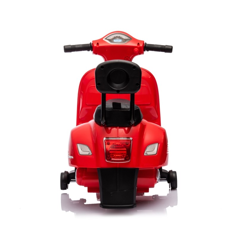 Piaggio Mini Vespa GTS Elettrica per Bambini con Sedile in Pelle Batteria 6Volt – Variante Rosso