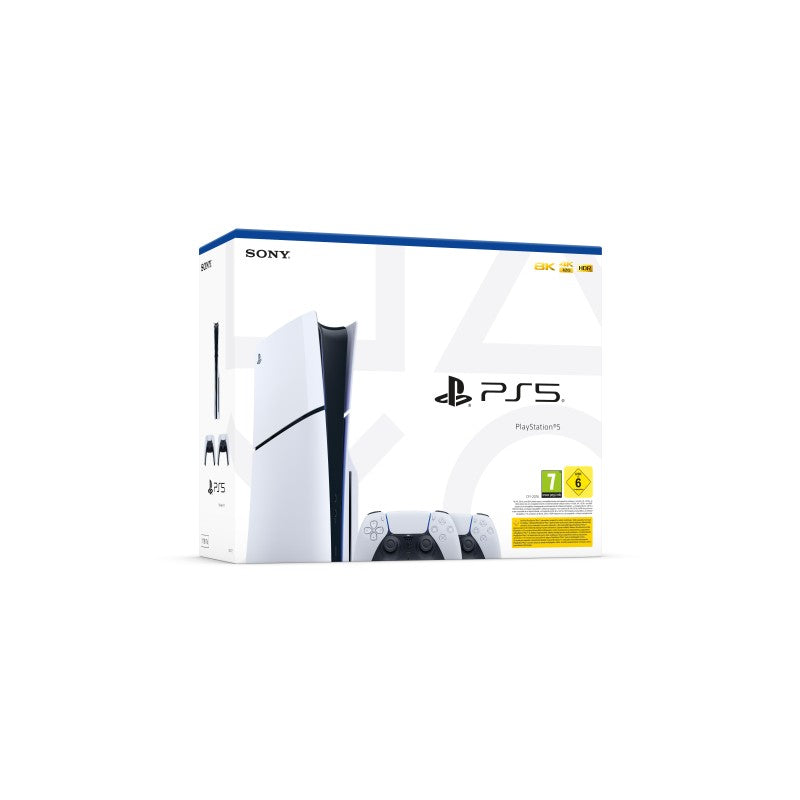 Ps5 Console 1tb Disco Standard Slim White + 2 Dualsense Ita