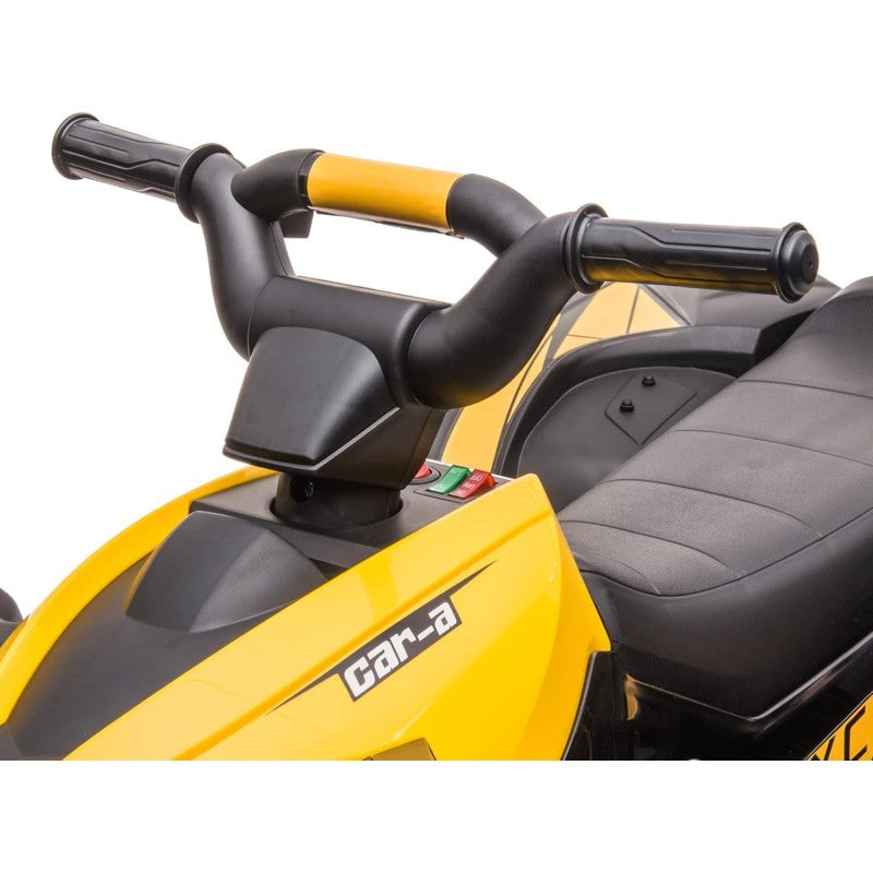 Quad Elettrico per Bambini 12V ATV - Quad per Bambini con Telecomando Doppio Motore Ammortizzatori Full Optional – Variante Giallo