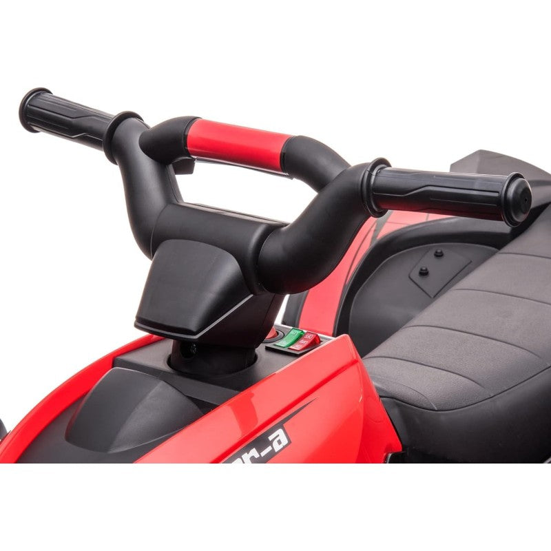 Quad Elettrico per Bambini 12V ATV - Quad per Bambini con Telecomando Doppio Motore Ammortizzatori Full Optional – Variante Rosso