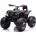 Quad Jungle ATV Elettrico 12V per Bambini con Ammortizzatori Reali Batteria Potenziata Schienale Ruote Grandi – Variante Nero