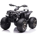 Quad Jungle ATV Elettrico 12V per Bambini con Ammortizzatori Reali Batteria Potenziata Schienale Ruote Grandi – Variante Bianco