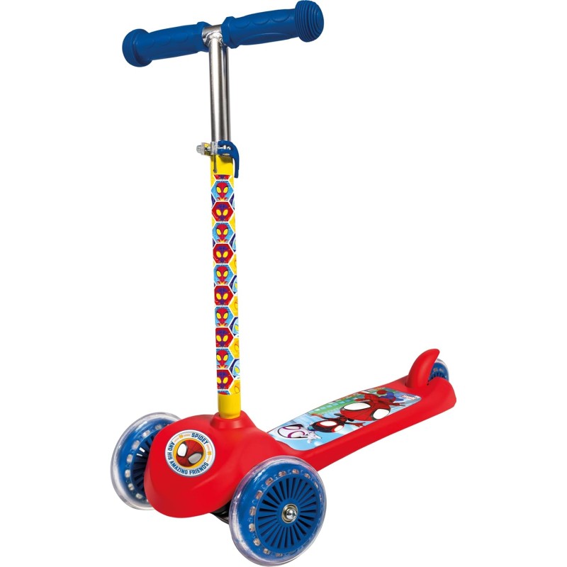Rocco Giocattoli 20575138 Monopattino Spidey a 3 ruote Twist&Roll