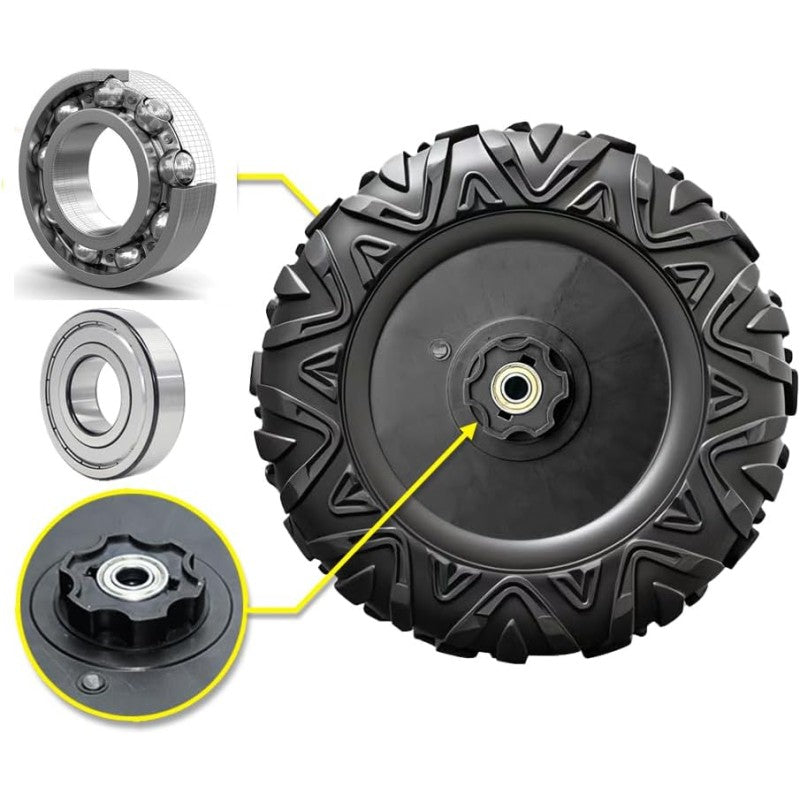 Set 4 Ruote in Gomma XL per UTV CAT Caterpillar 24V – Camion con Cassone Ribaltabile