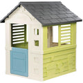 Smoby 7600810737 Jolie Maison Casetta da giardino dal Design Moderno con Cancello Finestre con Persiane in Materiale Riciclato