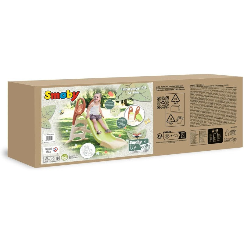 Smoby 7600820510 Scivolo KS Water Fun con plastica riciclata e attacco per acqua lunghezza 1.50 metri