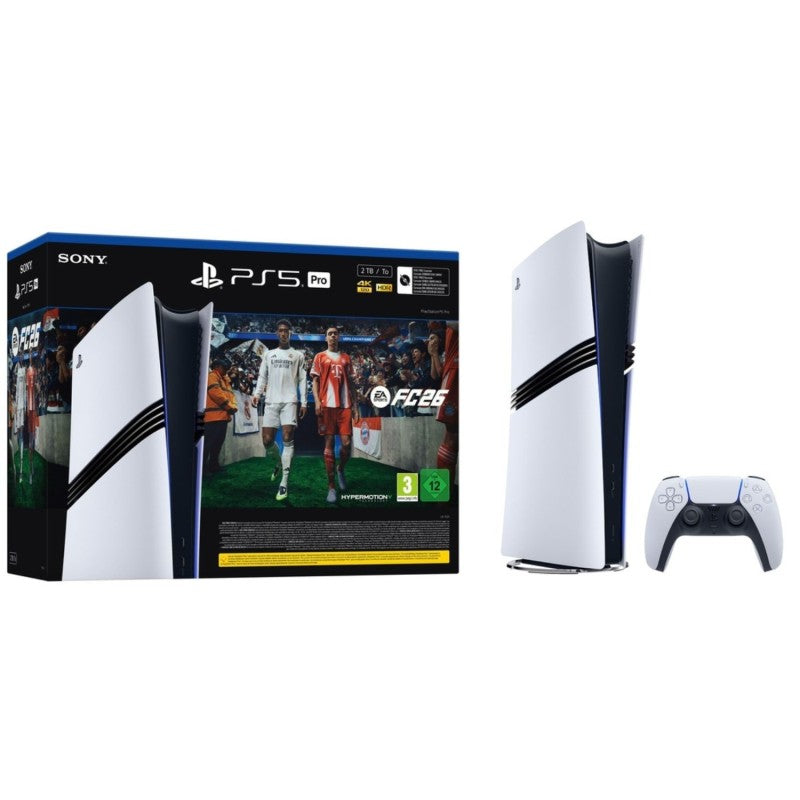Sony PlayStation 5 Pro + EA Sports FC 26 Bundle 2 TB Wi-Fi Nero, Bianco