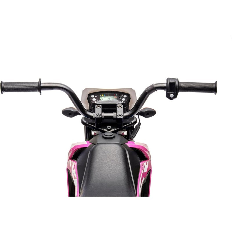 Super Cross Moto Elettrica per bambini 12V con licenza ufficiale Honda – Variante Rosa