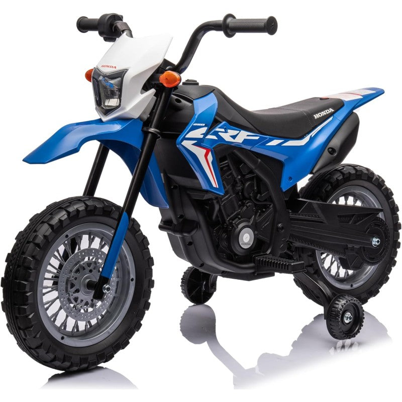 Super Cross Moto Elettrica per bambini 12V con licenza ufficiale Honda - Blu