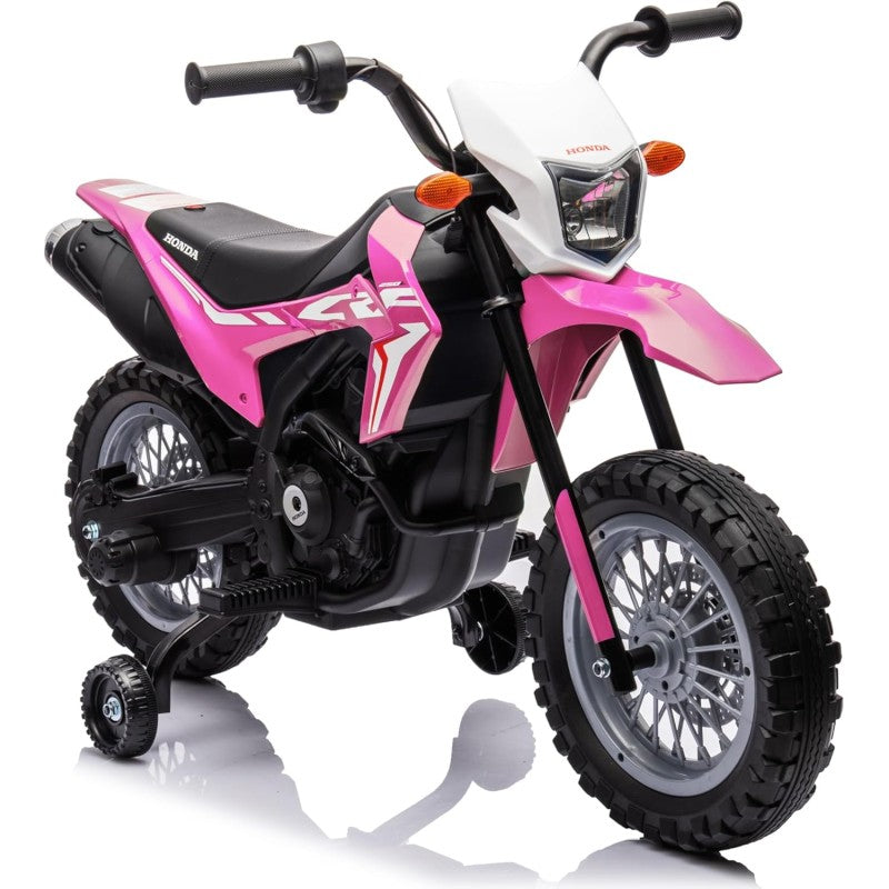 Super Cross Moto Elettrica per bambini 12V con licenza ufficiale Honda – Variante Rosa